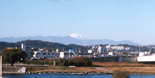 Mount Fuji from outside my apartment